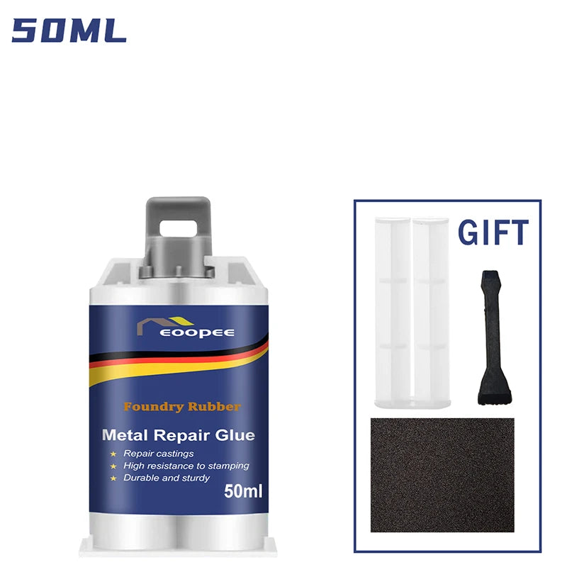 High-Strength Metal Repair Epoxy Adhesive Heat & Cold Resistant Welding Glue Leak Repair Tool Metal Repair Paste 15g/50ml/100ml