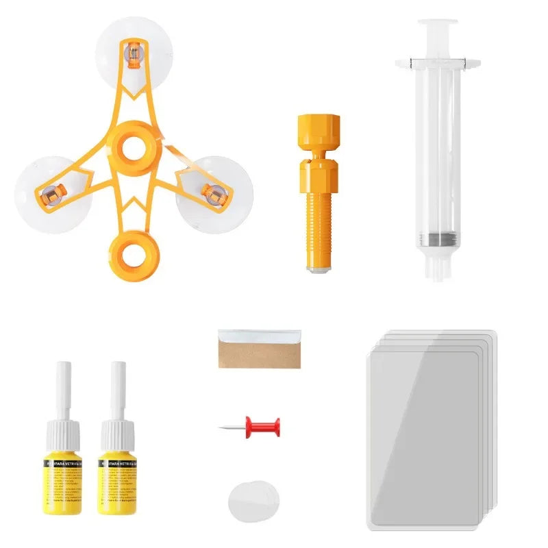 Sada na opravu prasklín na čelnom skle auta, DIY sada na opravu okien, lepidlo na vytvrdzovanie, príslušenstvo na opravu škrabancov a prasklín na autoskle, čisté a úhľadné 