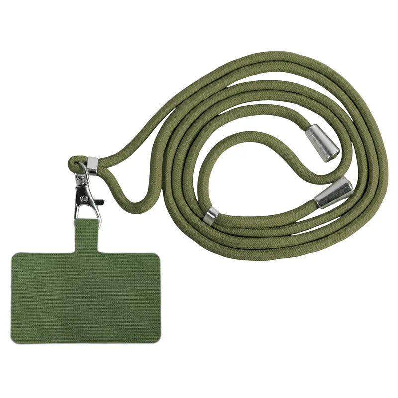 NEW Adjustable Phone Lanyard Detachable Neck Cord Lanyard Strap Carabiner Compatible Pendant With Card For Mobile Key Fob Colors