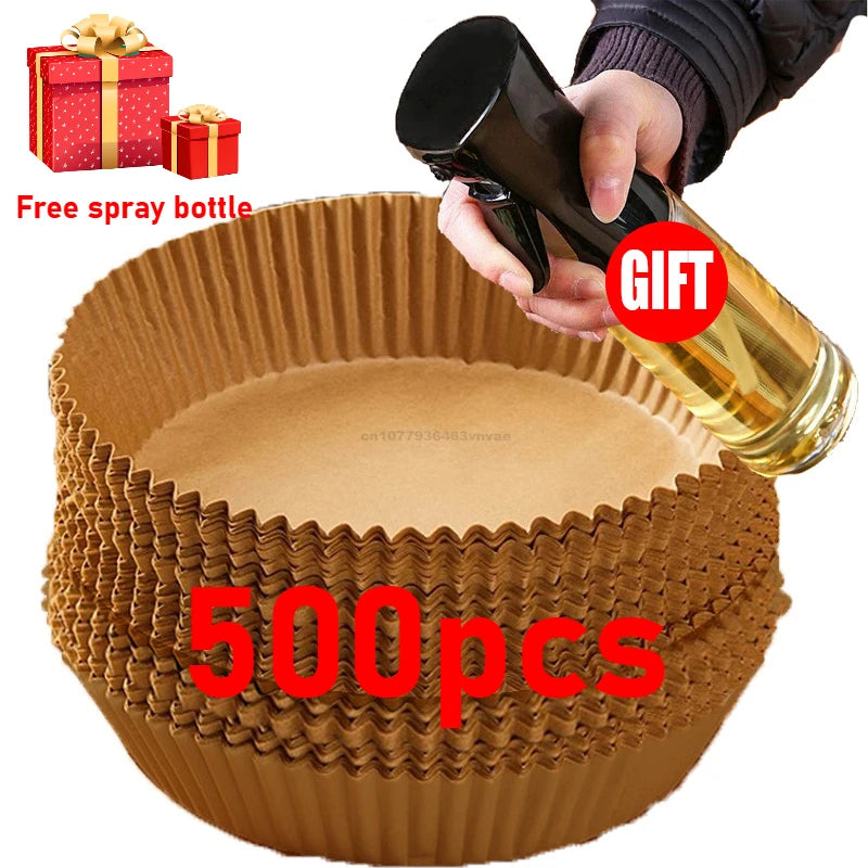 20cm Air Fryer Paper Liner Pastry Accessories Airfryer Cooking Baking Paper Tool Aerogrill Parchment Oven Disposable Dishes