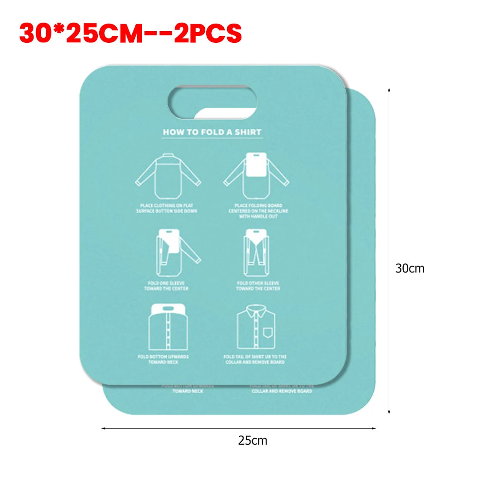Plastic Clothes Folding Board Easy and Fast Kids Laundry Folder Shirt Folding Board Home Storage Tool for Kid Children Adults
