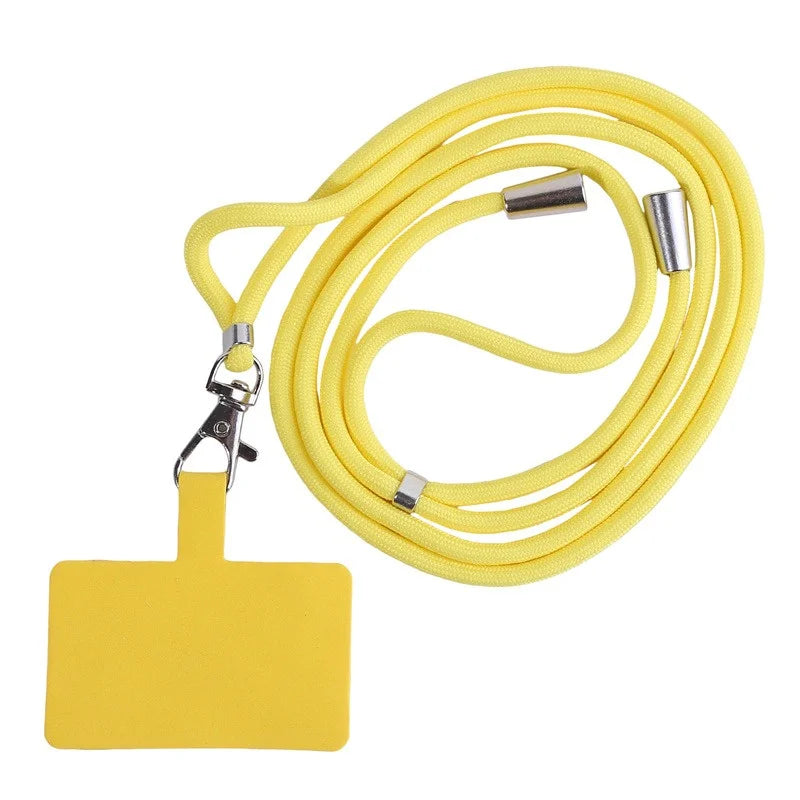 NEW Adjustable Phone Lanyard Detachable Neck Cord Lanyard Strap Carabiner Compatible Pendant With Card For Mobile Key Fob Colors