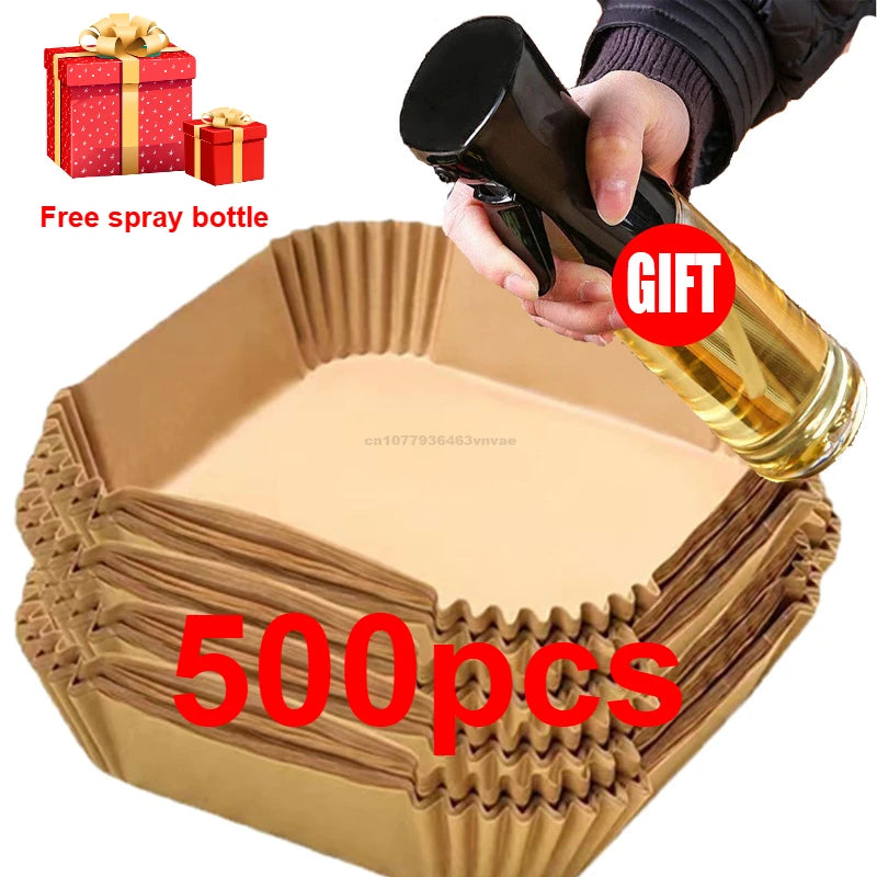 20cm Air Fryer Paper Liner Pastry Accessories Airfryer Cooking Baking Paper Tool Aerogrill Parchment Oven Disposable Dishes