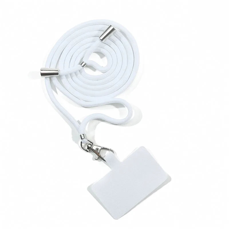 NEW Adjustable Phone Lanyard Detachable Neck Cord Lanyard Strap Carabiner Compatible Pendant With Card For Mobile Key Fob Colors