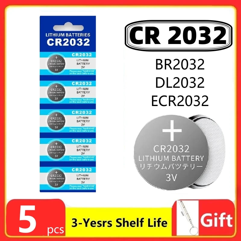 2-60PCS CR2032 CR 2032 Button Battery 3V Lithium Battery For Watch Toy Calculator Car Remote Control Button Coin Cell