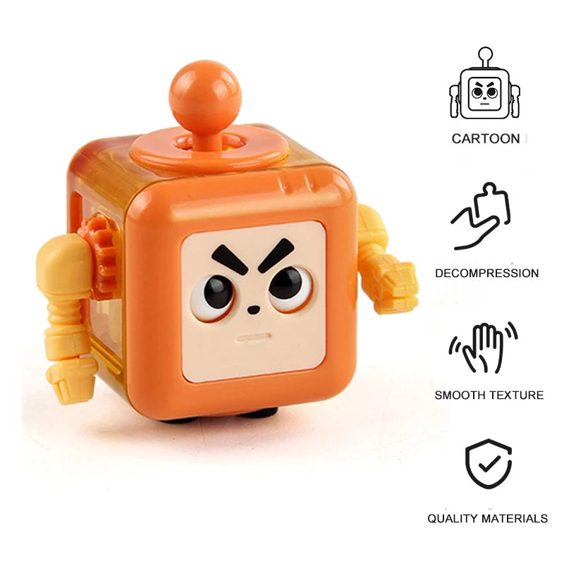 6/12 Sides Cube Decompression Toy Rainbow Stress Relief Autism ADHD OCD Anxiety Sensory Toys Fingertip Desk Toy for Kids Adult