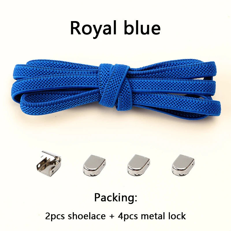 No Tie Elastic Shoe Laces One Size Fits All Adult and Kids Shoes Shoelaces for Sneakers Shoelace Tieless Flat Expand Shoestrings