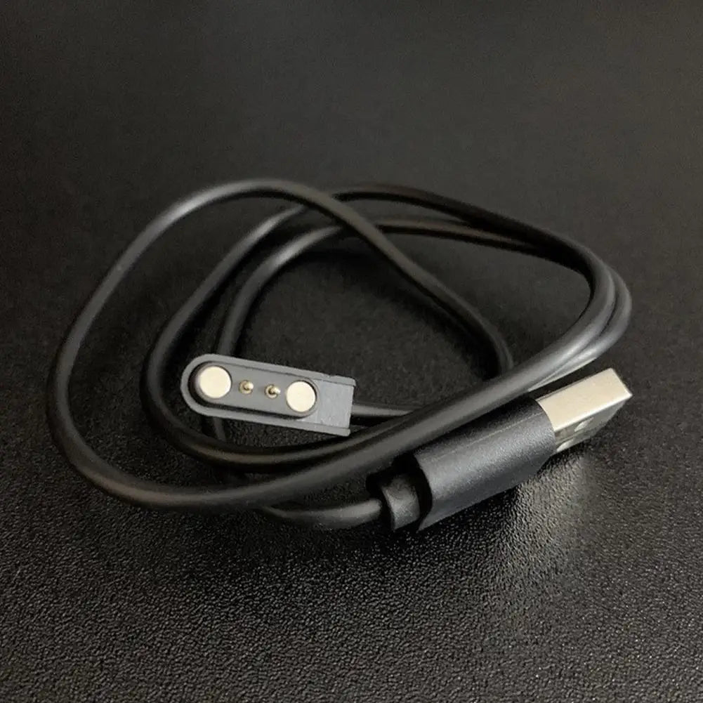 Magnetic Charge Charging Cable For Smart Watch For 2 Pins 2.84/4/7.62mm Distances Black Novel USB Power Charger Cables Universal